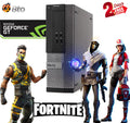 Restored Gaming Dell Desktop SFF Computer PC Intel Core i5 Processor 16GB Ram, 120GB SSD, 2TB HDD NVIDIA GT 1030 DDR5, Bto KB & Mouse WiFi Windows 10 (Refurbished)