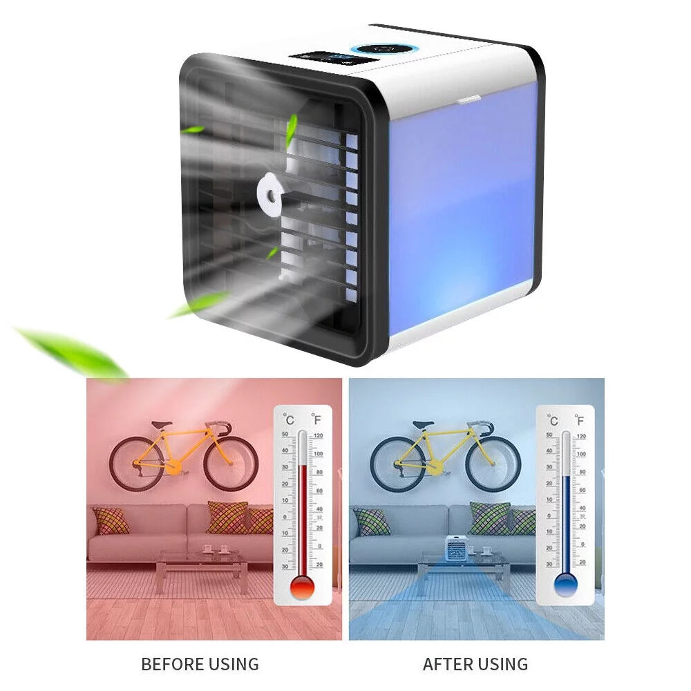JahyShow Portable Air Conditioner USB Fan - 5-in-1 Function for Cool Comfort