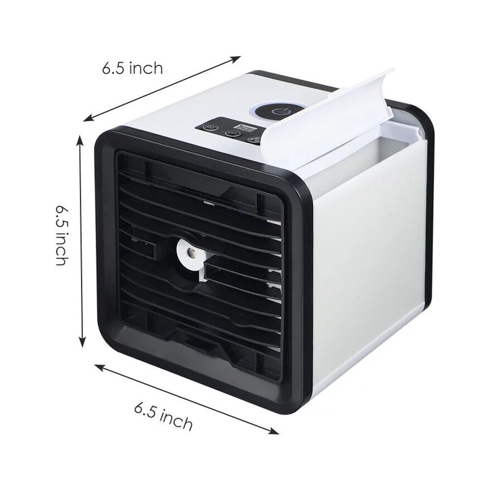 JahyShow Mini Air Cooler Fan - Office Comfort, 5-in-1 USB-Powered, Adjustable Breeze
