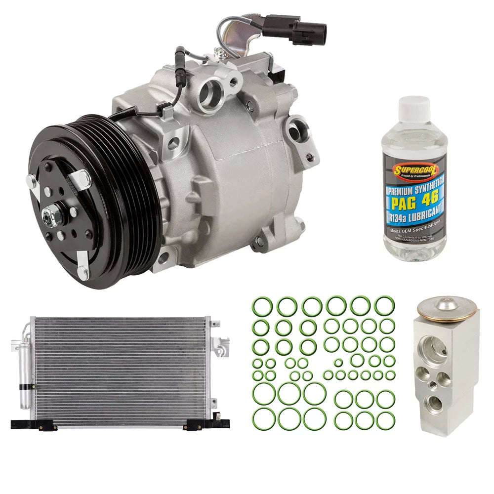 For Mitsubishi Outlander 2009-2013 OEM AC Compressor w/ Condenser Drier - Buyautoparts