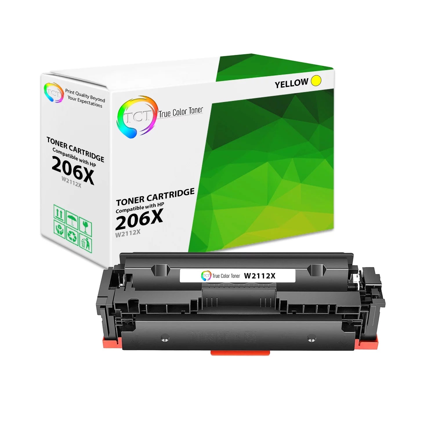 TCT Compatible Toner HY Cartridge Replacement for the HP 206X Series - 1 Pack Yellow