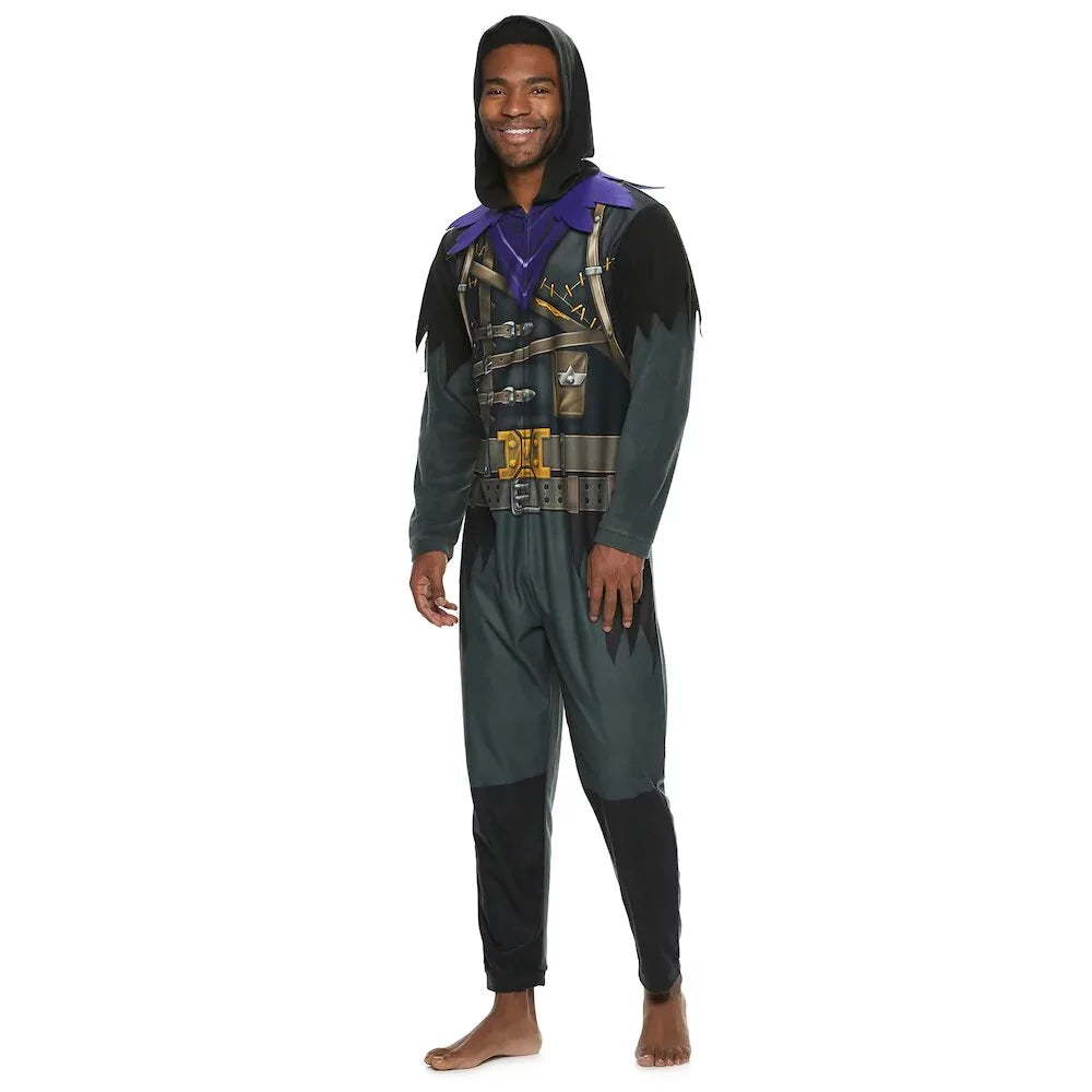 Fortnite Raven Men's Union Suit Costume, Large
