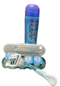 Gillette Venus Razor Wand + 4 Refill Cartridges + SatinCare Shaving Gel 7oz- Value Starter Kit