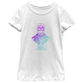 Girl's Fortnite Skull Trooper All Hail Glow  Graphic Tee White X Large