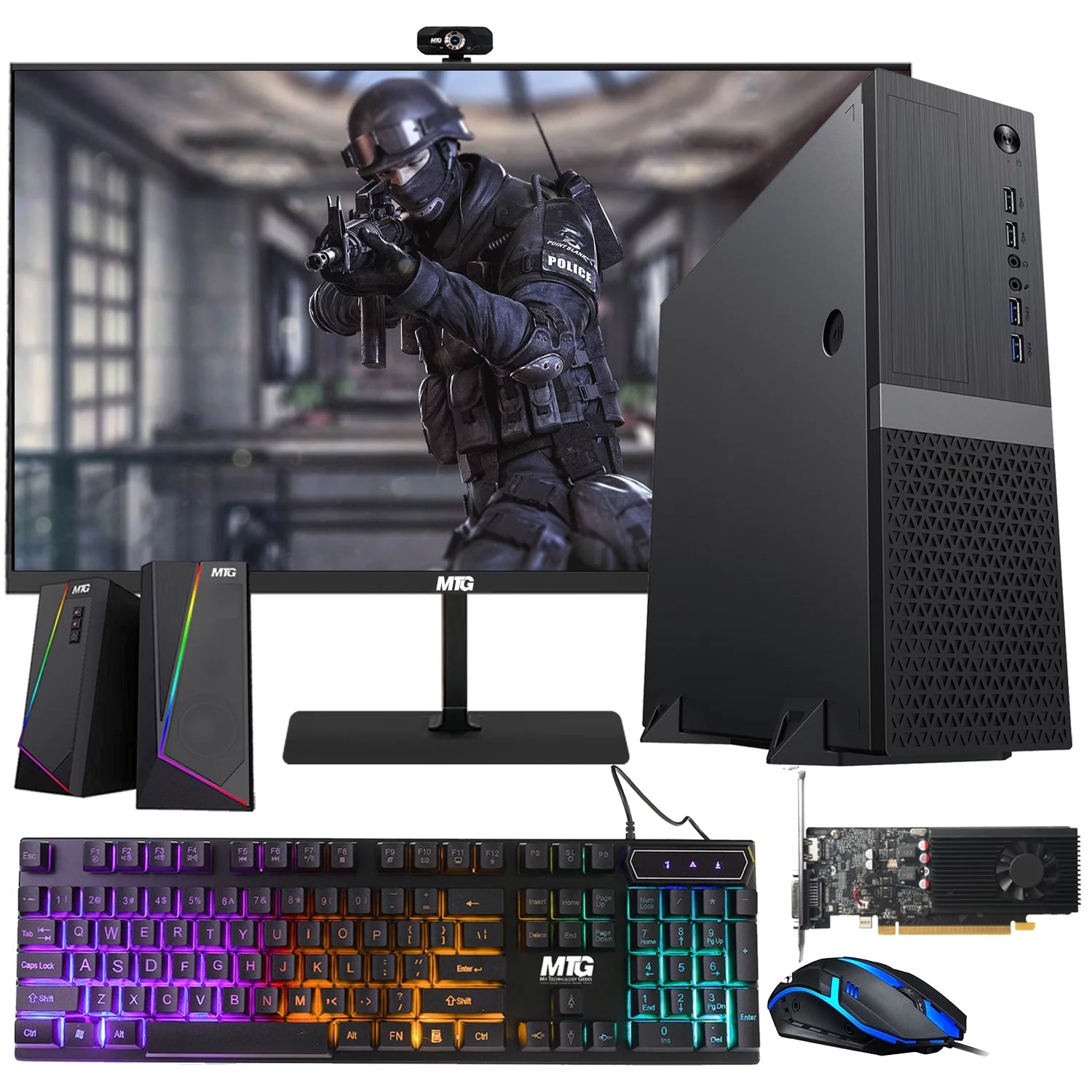 Restored Gaming Desktop PC, Intel Core i5 8th Gen, TechMagnet Heera, GT 1030 Graphics, 16GB RAM, 512GB SSD (Refurbished)