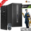 Restored HP EliteDesk 800 G2 Gaming Computer Desktop Tower PC, Intel Core i3 6th Gen. Processor, 8GB DDR4 Ram, 128GB M.2 SSD, 500GB HDD, AMD RX 550 4GB DDR5, Wi-Fi Windows 10 (Refurbished)