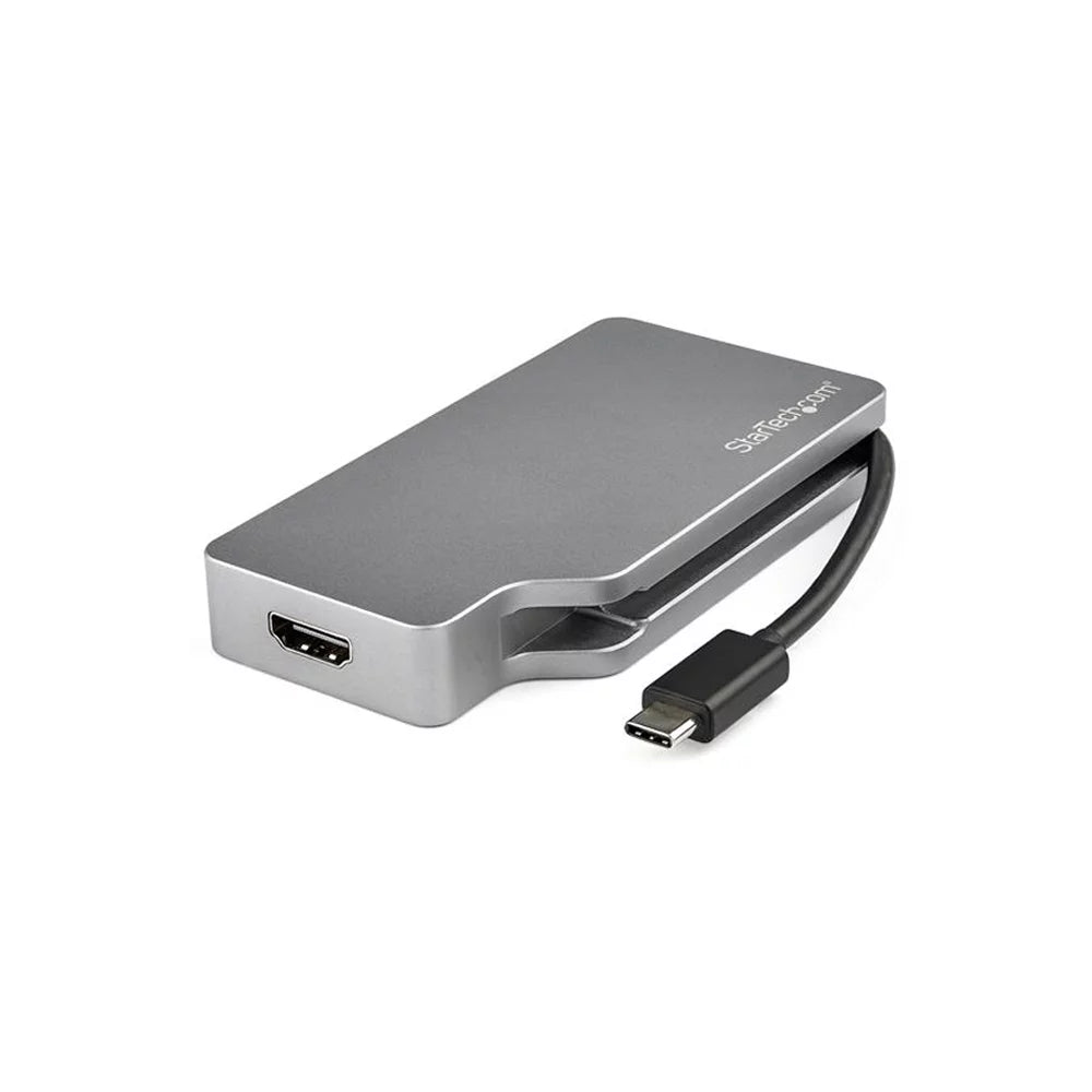 Startech CDPVDHDMDP2G USB-C Multiport Video Adapter - 4-in-1 Aluminum - 4K 60Hz - Space Gray