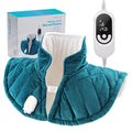 Weighted Heating Pad for Neck and Shoulders,1.5lb Large Electric Heated Neck Shoulder Wrap for Pain Relief - 6 Heat Settings, 8 Timer,14.2x23.6