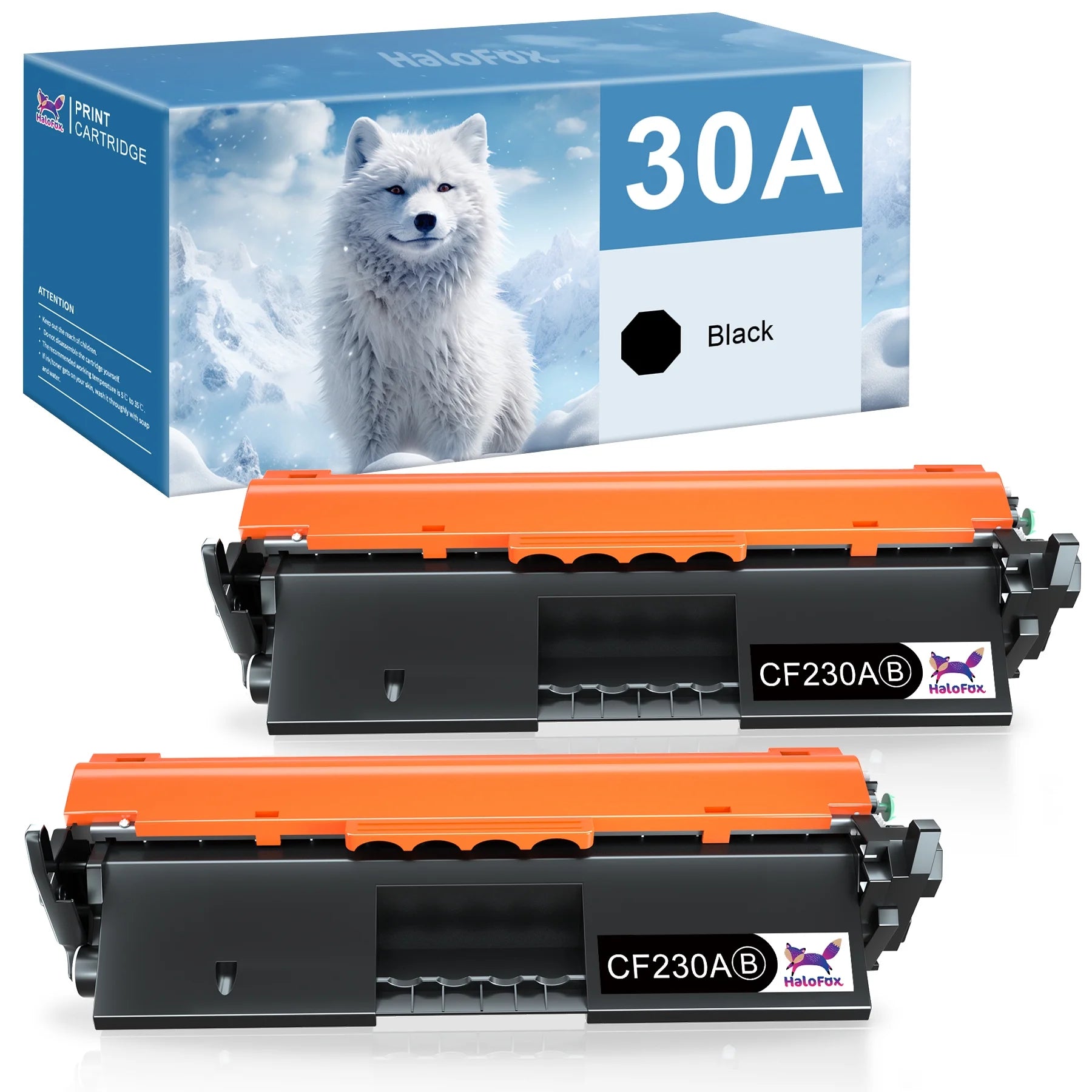 CF230A 30A 30X CF230X Toner Cartridge Compatible for HP Laserjet Pro MFP M203dw M227fdw M227fdn M203d M203dn M227sdn M227 M203 for HP Imageclass MF264dw MF266dn Printer (Black, 2 Pack)