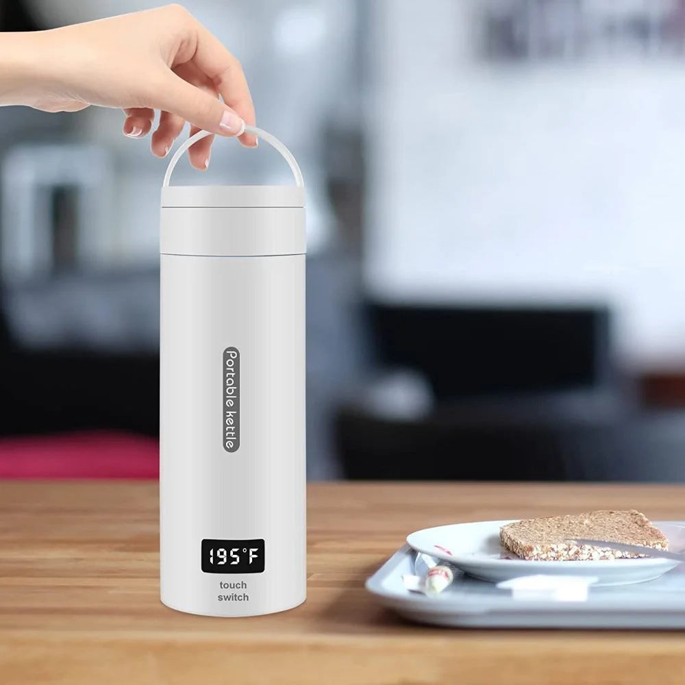 KingFurt One Cup Hot Water Maker - Rapid Boil - Four-Speed Temperature Setting - 12 Hrs Constant Temperature - Travel Friendly