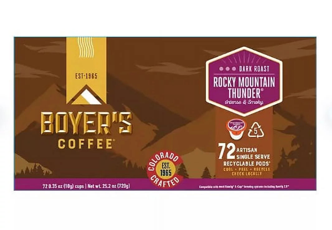 Boyer's Coffee Single-Serve Cups, Rocky Mountain Thunder (72 ct.)