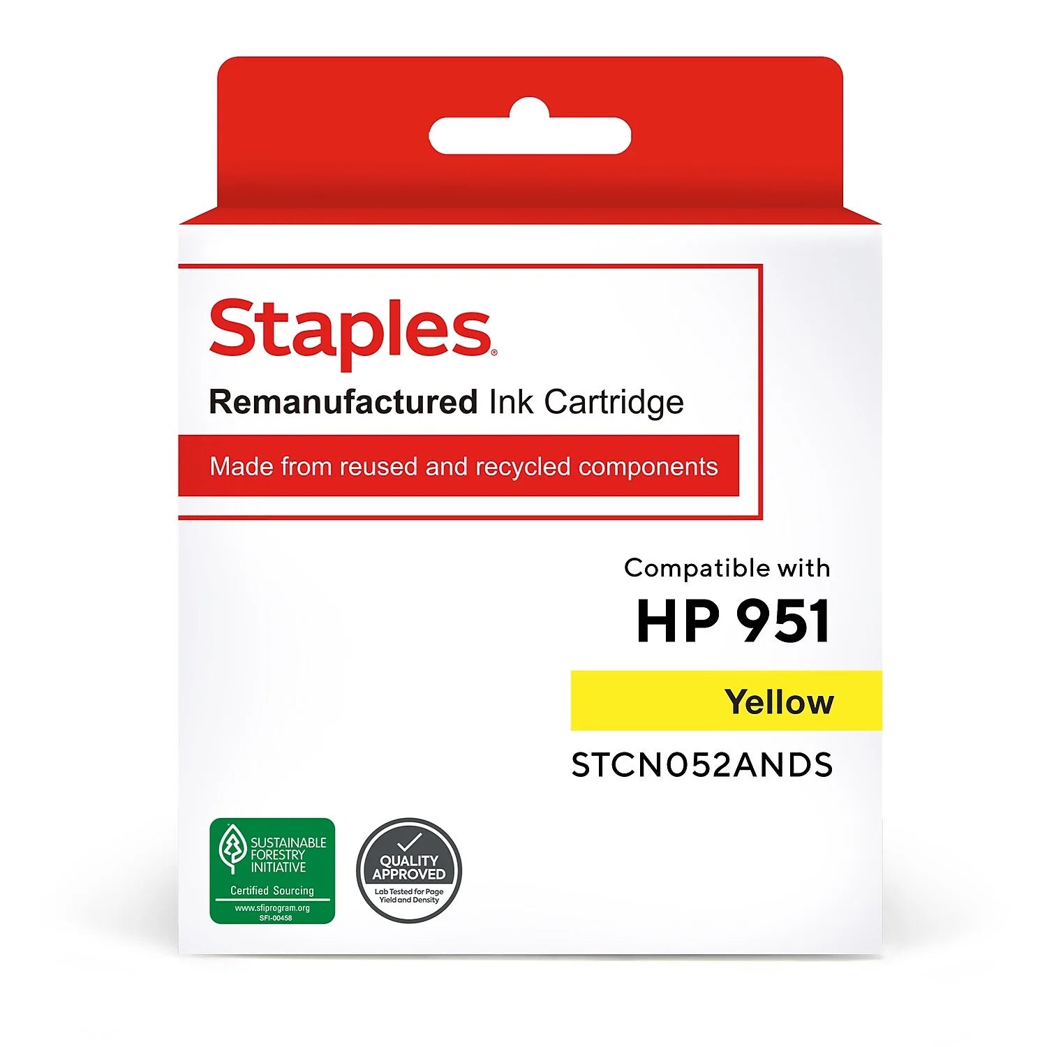 TRU RED HP 951 (CN052AN) Yel Reman Std Yield Ink Cartridge TRCN052ANDS
