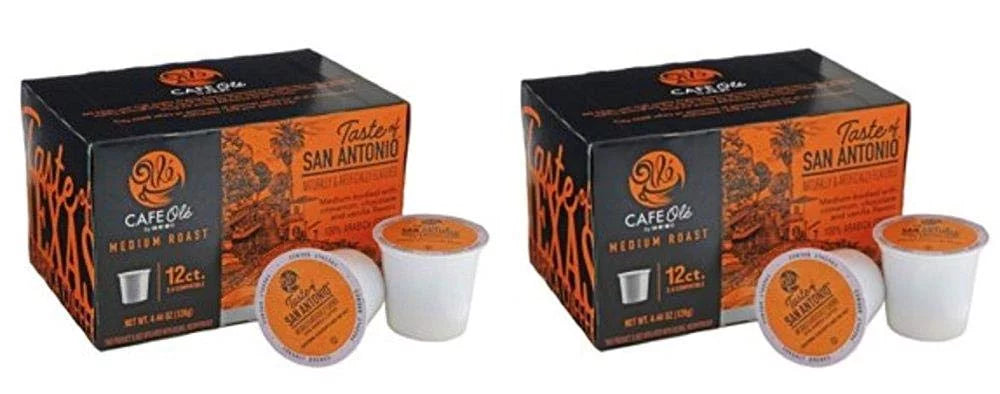 H-E-B Cafe Ole Taste of San Antonio Medium Roast Single Serve Coffee Cups 12 count(2 Pack)