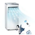 KISSAIR 6000BTU(10000 BTU ASHRAE) Portable Air Conditioner, Powerful Home AC Unit with Built-in Dehumidifier & Fan Mode, Cools 450 Sq.Ft, Functional Portable AC , 24Hrs Timer, Installation Kit?White?