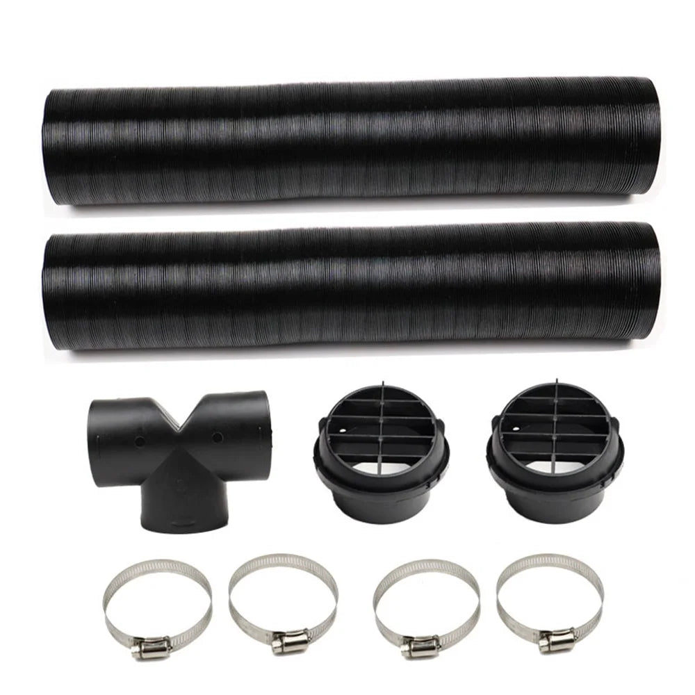Nebublu Diesel Heater Pipe Ducting, Rotatable Vent Outlets for Customized Airflow, Efficient Warm Air Distribution
