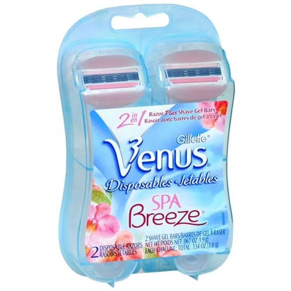 Gillette Venus Spra Breeze Disposable Razors, 2 Ea, 2 Pack