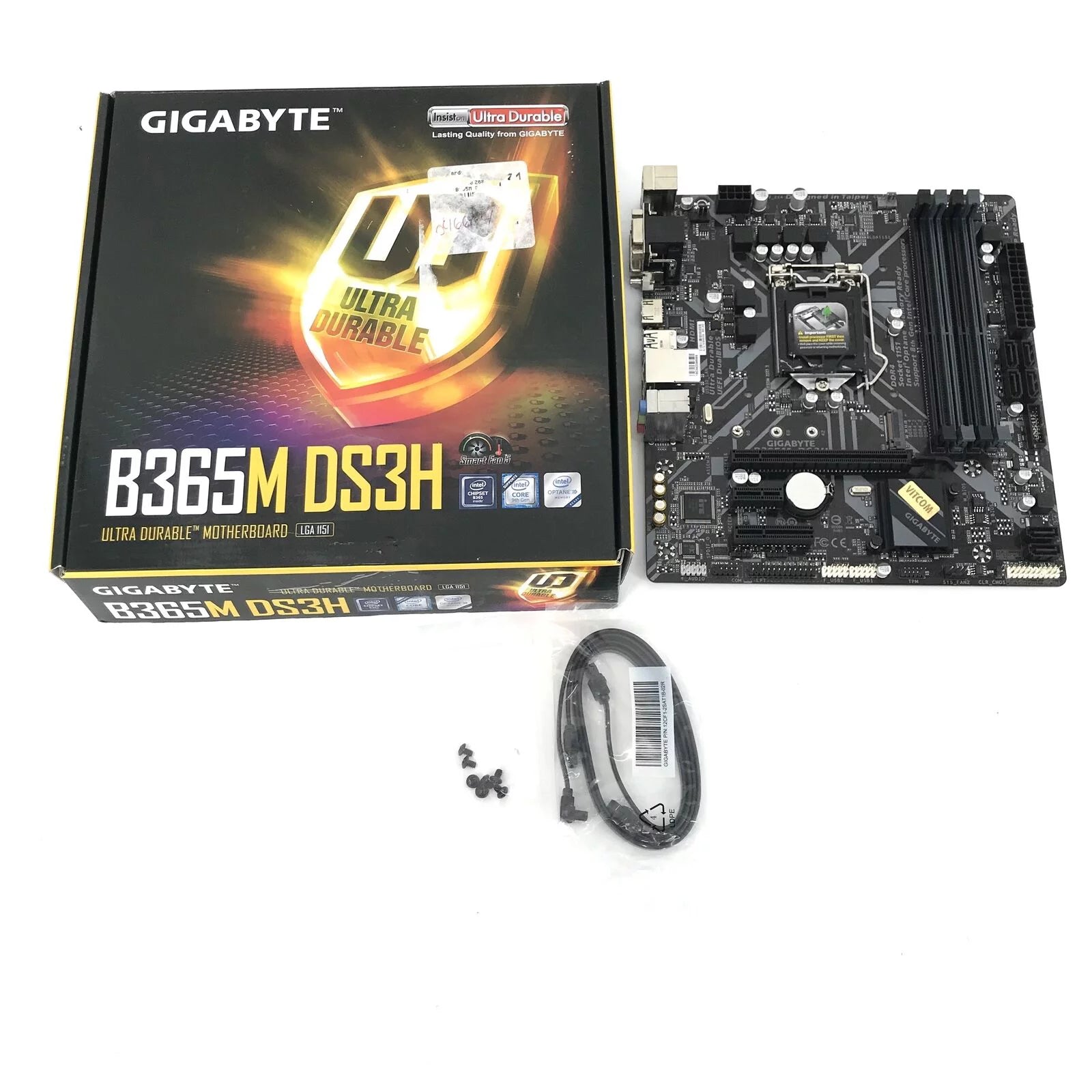 Gigabyte B450M DS3H AMD AM4 Ultra Durable Ryzen Micro ATX Motherboard Used