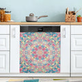 Hyjoy 23x26In Mandala Dishwasher Magnet Cover Decorative Magnetic Door Cover Front Dishwasher Cover Decoration Kitchen Magnetic Panel Sticker for Kitchen