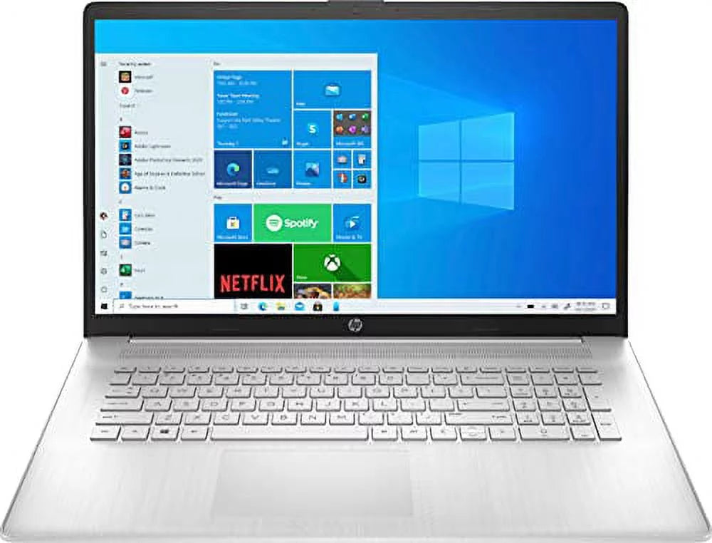 2021 HP 17.3 HD+ 1600x900 Laptop, Intel Core i3-1115G4 Processor, 8GB RAM, 1TB HDD, HDMI, WiFi, Bluetooth, Webcam, Windows 10, Silver, 2-Week IFT-Care Support