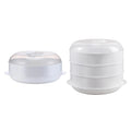 FeiraDeVaidade Oven Round Steamer With Lid Cookware Steamer Microwave Steamer Microwave Food Cooking Container