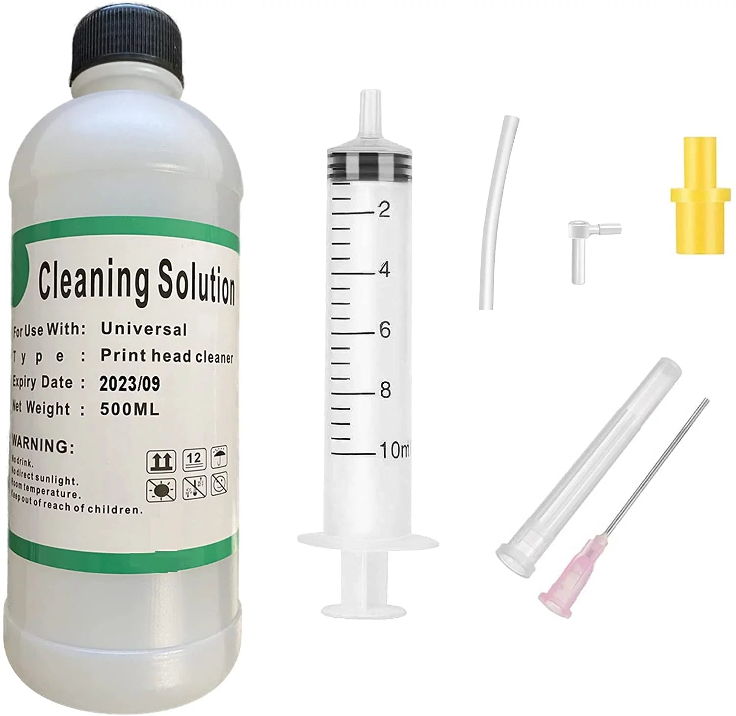 500ml Printhead Cleaner for Inkjet Printers Canon Epson Brother HP Officejet 8600 5520 4620 6520 6600 6700 6968 6978 8610