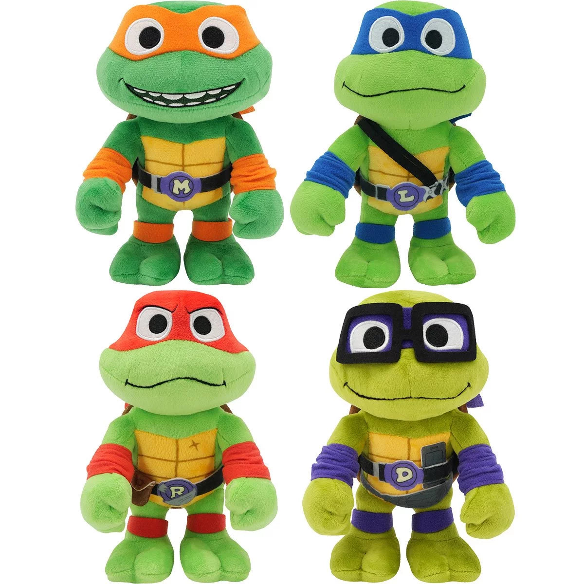 Teenage Mutant Ninja Turtles Basic 8-Inch Plush Complete Set Of 4