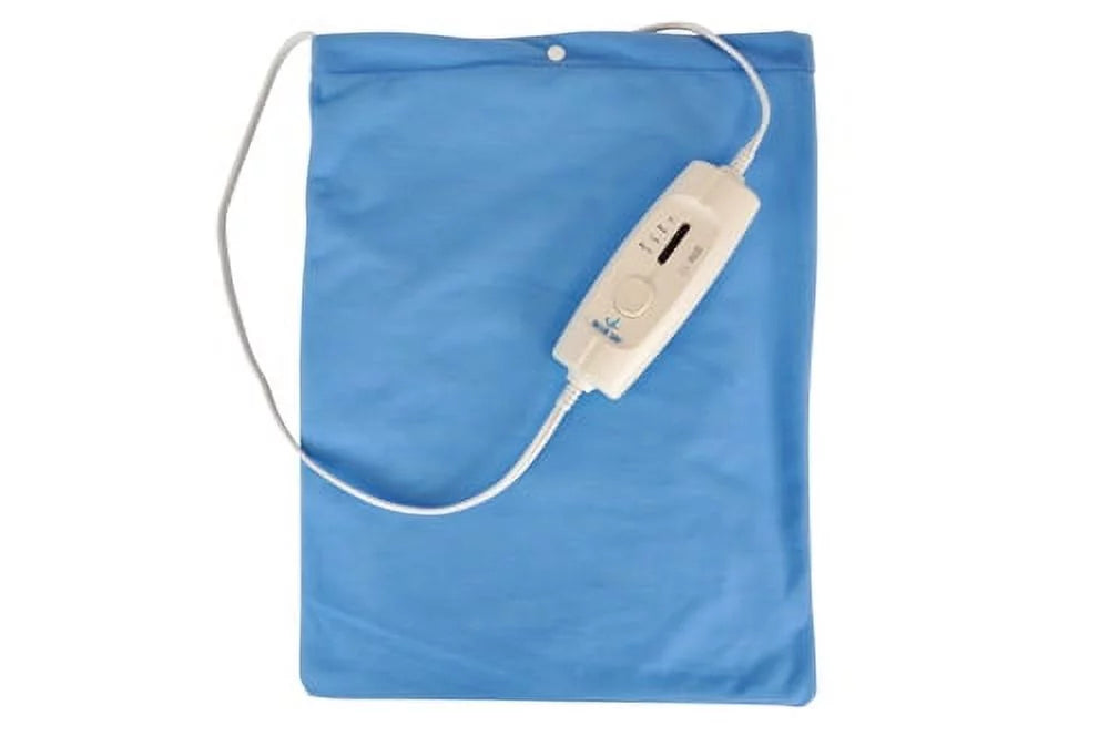 HEAT IT UP Moist/Dry Heating Pad with 4 Setting Push Button Controller by Blue Jay - 12 x 15