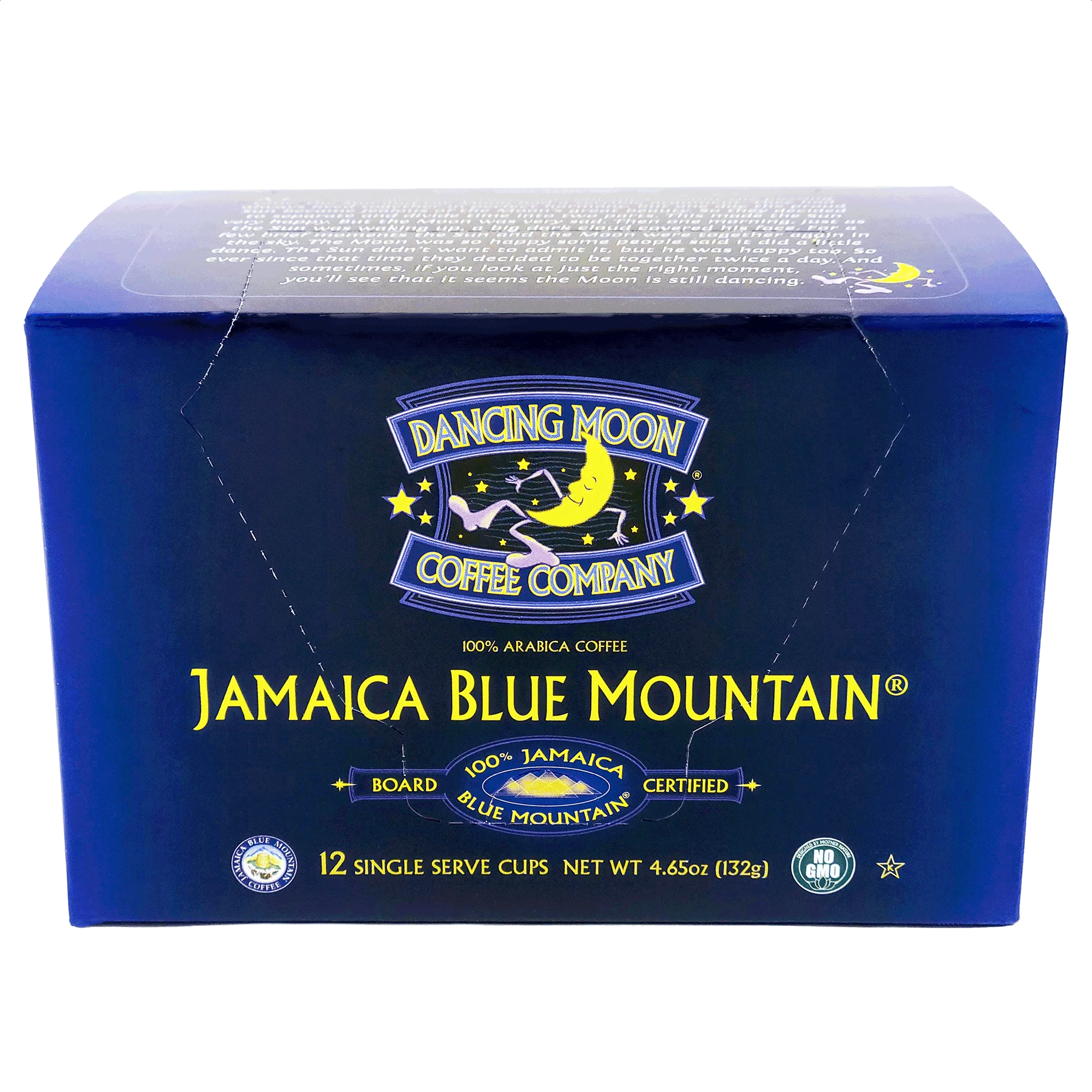 Dancing Moon 100% Jamaica Blue Mountain Coffee Single Serve Pods (12-CT for Keurig K-Cup Brewers)