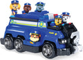 PAW Patrol, Chase¡¯s Total Team Rescue Police Cruiser Vehicle with 6 Pups, for Kids Aged 3 and Up