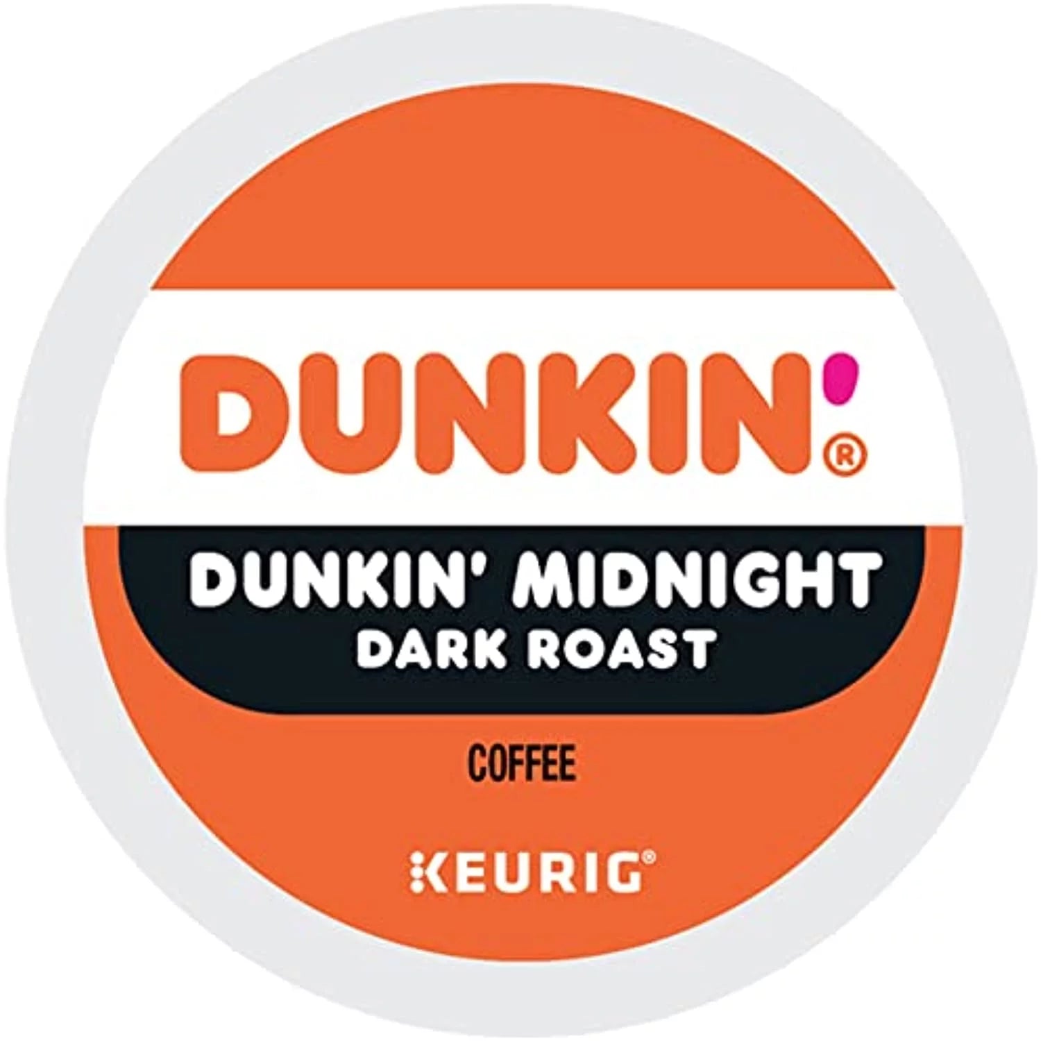 Dunkin Donuts Midnight Single-Serve Coffee K-Cup, Carton Of 22