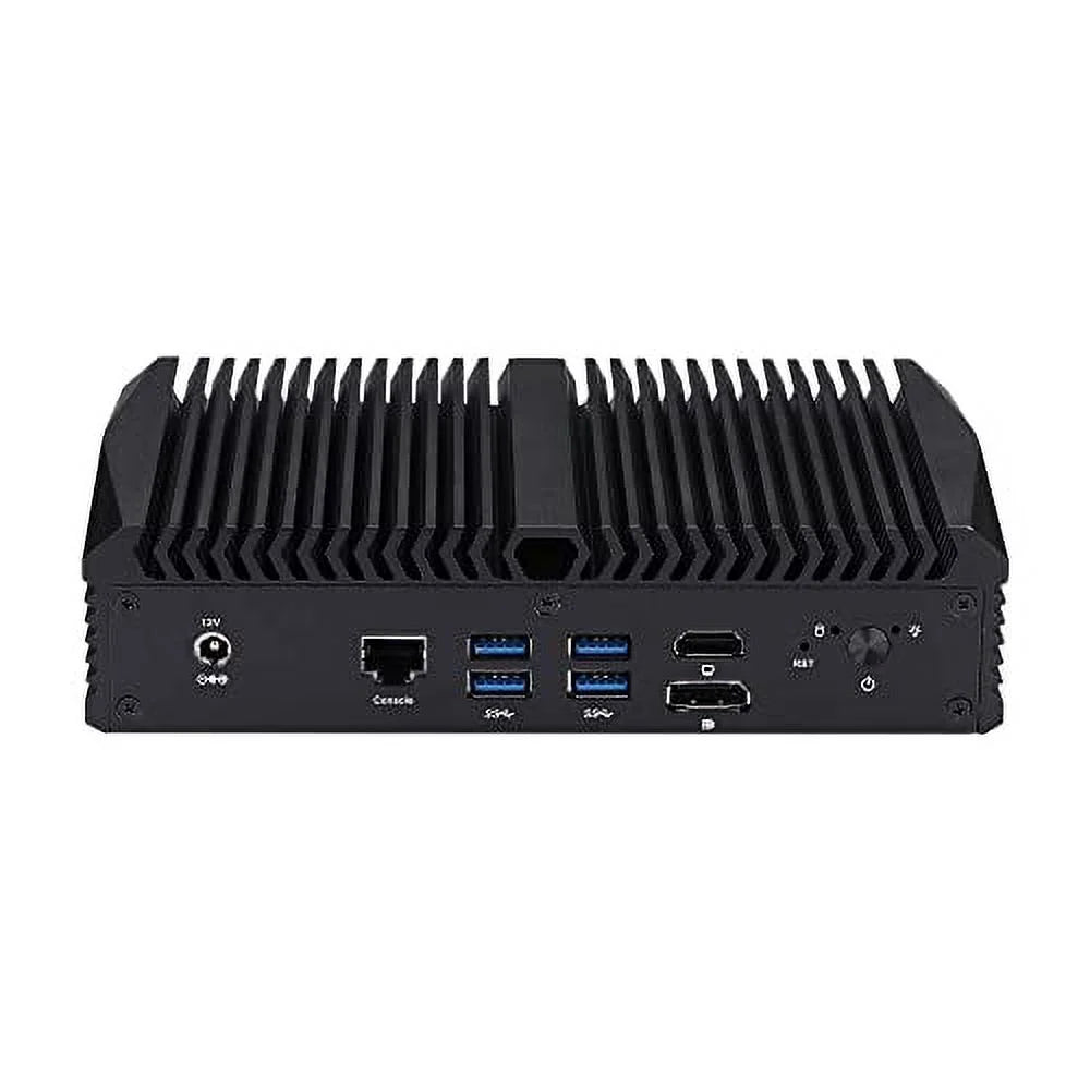 Qotom Fanless Mini PC 10th Gen Processor Core i3 10110U,16G RAM 128G Msata Fanless Mini Desktop PC Linux Windows