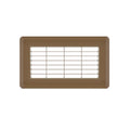 4in x 8in Imperial Brown Heavy Gauge Steel Floor Grille - Heating and Cooling Air Vent