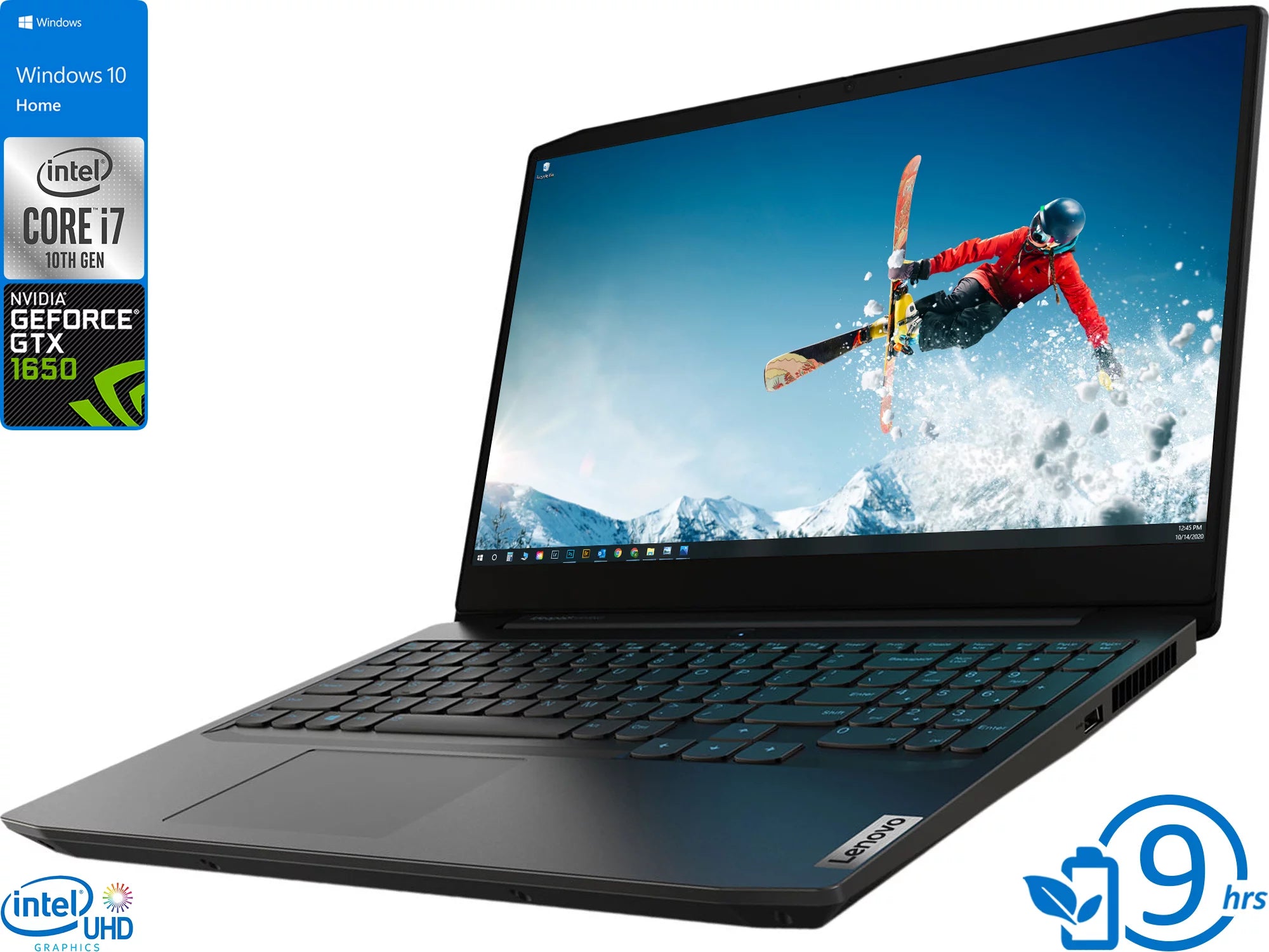 Lenovo IdeaPad 3i Gaming Laptop, 15.6 120Hz FHD Display, Intel Core i7-10750H Upto 5.0GHz, 8GB RAM, 512GB NVMe SSD, NVIDIA GeForce GTX 1650, HDMI, Wi-Fi, Bluetooth, Windows 10 Home (81Y4001HUS)