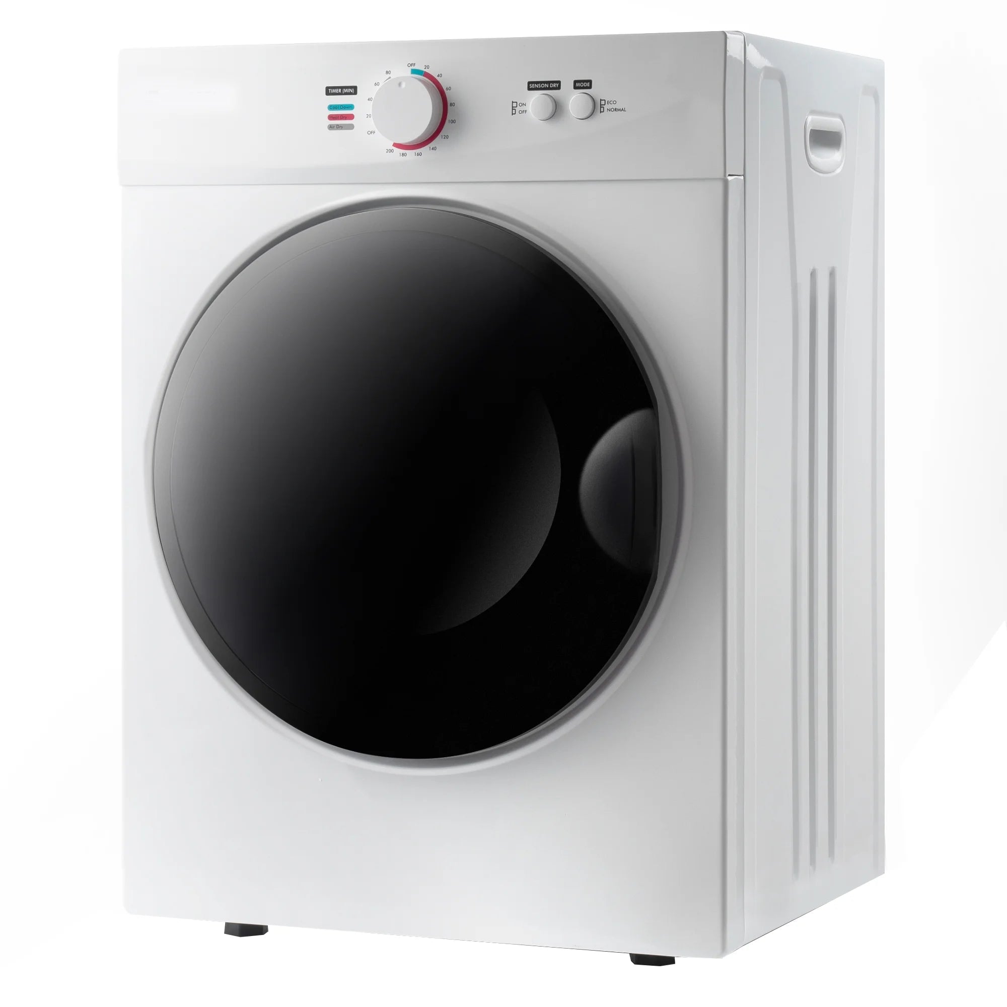 Docooler Portable Laundry Dryer with Easy Knob Control for 5 Modes, Stainless Steel Clothes Dryers, for Home, Dorm, Apartment and RV, Wall Mount Kit Included