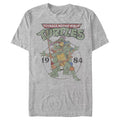 Men's Teenage Mutant Ninja Turtles 1984 Heroes  Graphic Tee Athletic Heather Small