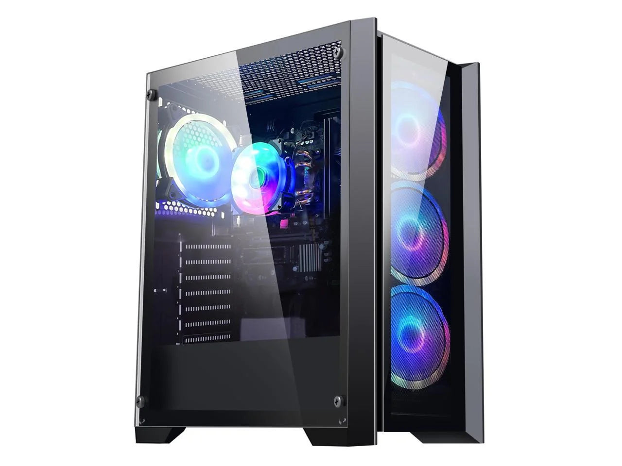 Orangexin Apollo Gaming desktop -AMD Ryzen 5 5600G 6-core 3.9GHz -GeForce RTX 2060 6G GDDR6- 16GB DDR4 3200MHz - 1TB PCIe SSD- Windows 11 Pro - WIFI&Bluetooth - Gaming PC