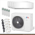 Cooper & Hunter Mini Split AC Heat Pump Multi 4 Zone 9000 9000 18000 24000 BTU