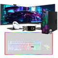 Restored Gaming Desktop PC, Intel Core i5 6th Gen, TechMagnet Zeus, AMD RX 550 Graphics, 32GB RAM, 512GB SSD + 3TB HDD, MTG New 27 Inch Dual Monitor, Gaming Kit Webcam, Win 10 Pro (Renewed)