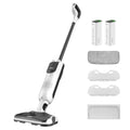 Litheli Cordless Vacuum Mop Cleaner, 2-in-1 Hard Floor Stick Vacuum, Wet Dry Mop, 2 Disposable Dust Boxes, 14 Disposable Pads & 1 Washable Pad, 2 Swappable 4000mAh Batteries