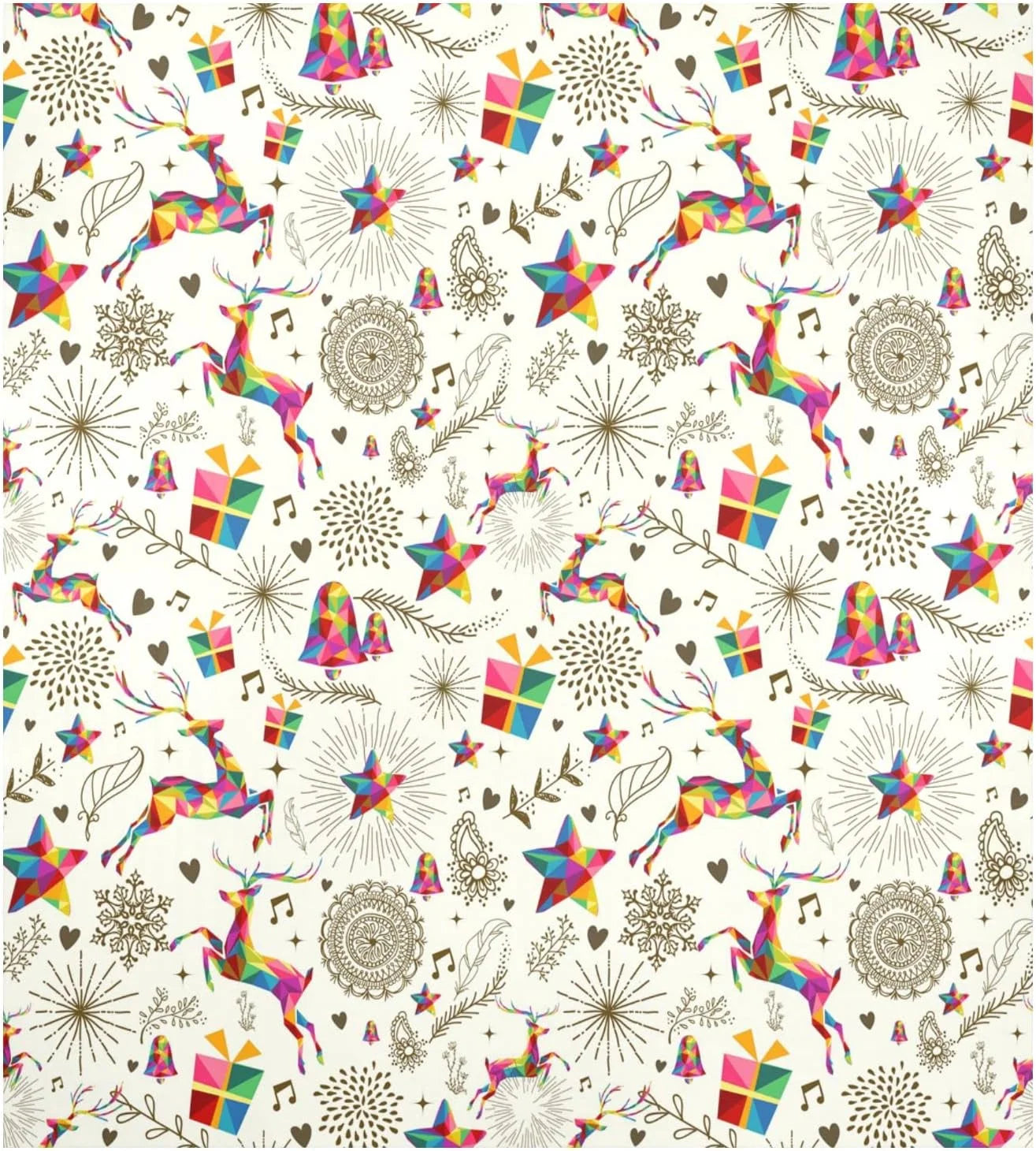 GZHJMY Deer Flower Dishwasher Magnet Cover, Front Dishwasher Cover Decoration, Home Cabinet Decals Appliances Stickers, Magnetic Sticker Christmas Decorative£¨10£©