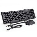 Wired Keyboard and Mouse Combo, Computer USB Office Keyboard with 6 Feet USB Cable and 3 Button Mouse, Support Windows 10/8 / 7 / Vista/XP, Mac, Linux, Black, Gofreetech (Keyboard and Mouse)