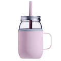 ASOBU NA-MJK16P 16-Oz. Moonshine Kuzie-Insulated Mason Jar (Pink), 843631169711