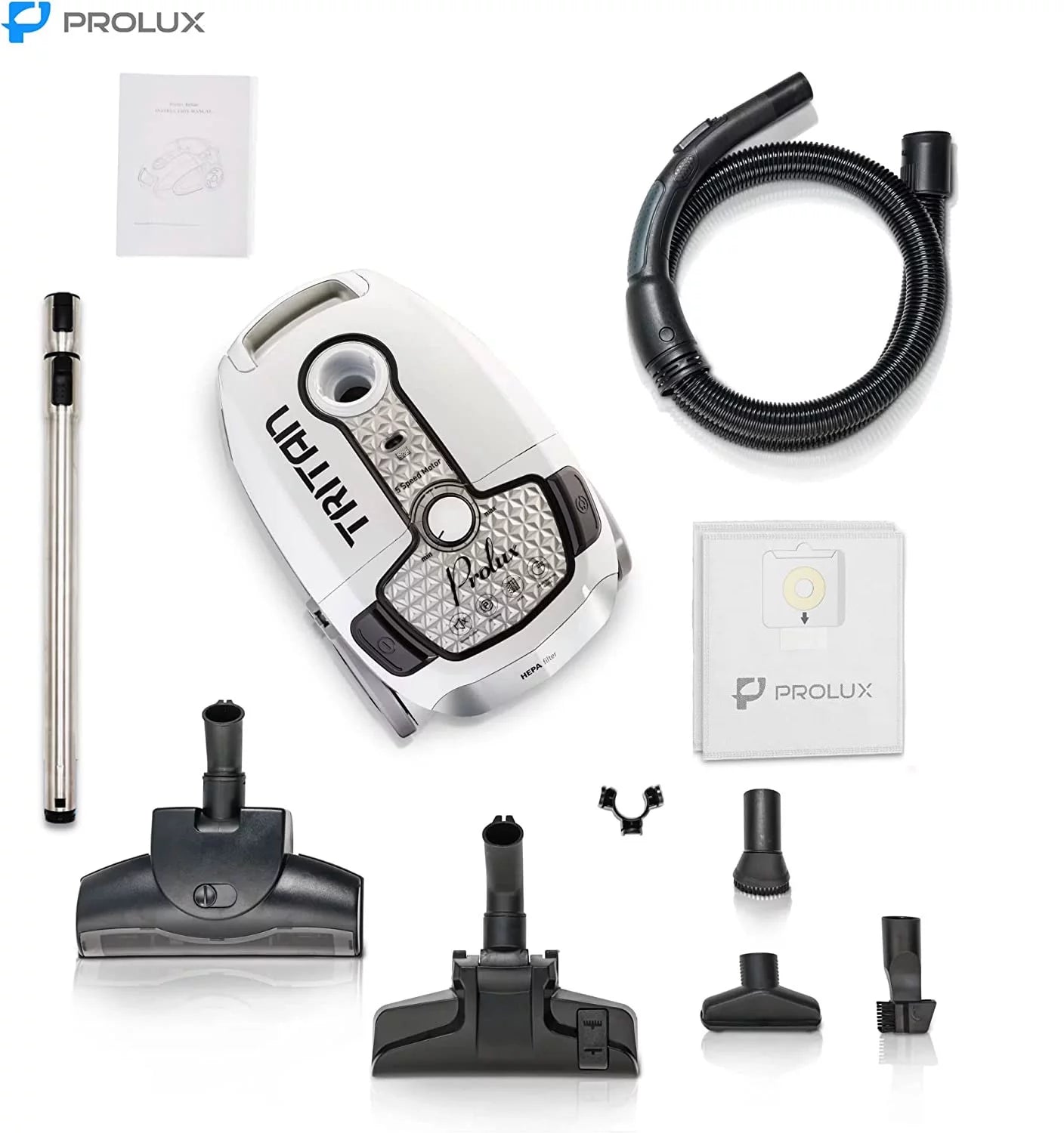 Prolux Tritan Canister Vacuum HEPA Sealed Hard Floor with Powerful 12 Amp Motor