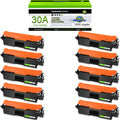greencycle CF230A Toner Cartridge Replacement Compatible for HP 30A Black Toner Cartridge LaserJet Pro MFP M227fdw M227fdn M227sdn M203dn M203dw M203d Printer Ink Cartridge (10PCS)