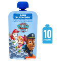 Paw Patrol Bold Blueberry Organic Mixed Fruit Squeeze Pouch, 3.5 Ounce, Pack of 10