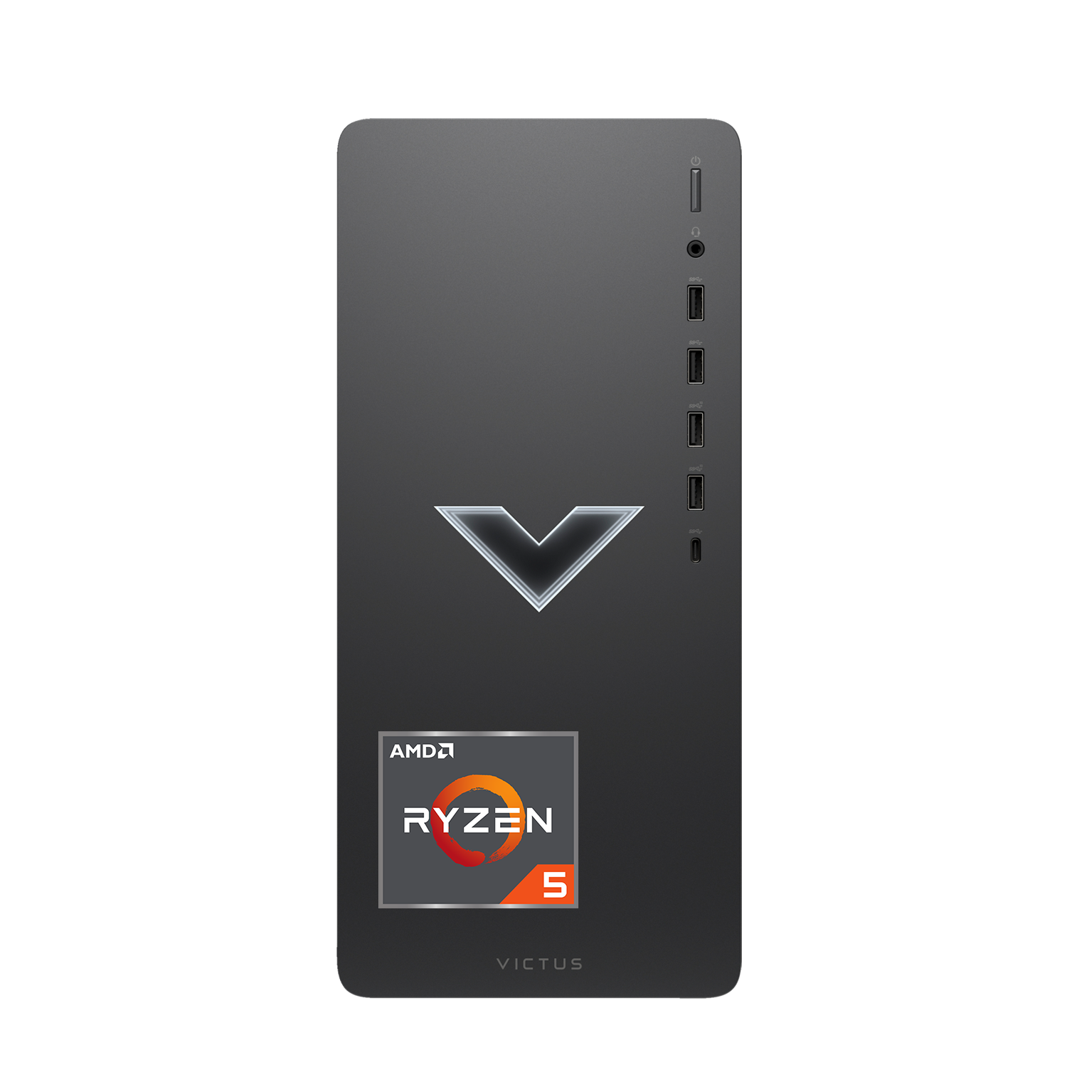 HP Victus Gaming Tower Desktop, AMD Ryzen 5 5600G, AMD Radeon RX 6400, 32GB RAM, 1TB SSD, Wi-Fi, RJ-45, HDMI,DP Port, Windows 11 Home, Wired KB & Mouse