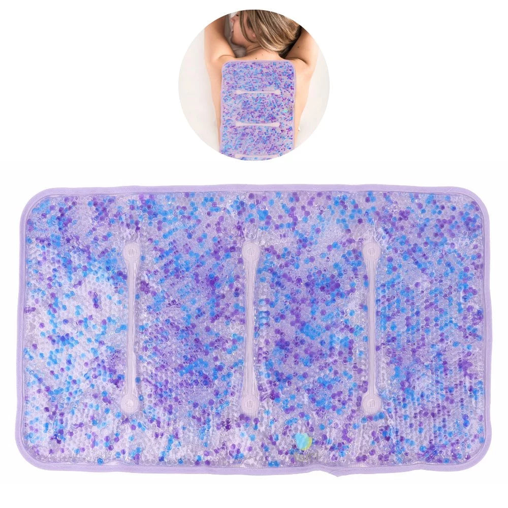 Hot and Cold Large Gel Bead Pack by FOMI Care  20 x 12  Ice Therapy for Back, Shoulder, Knee, Thigh Pain Relief  Premium Reusable, Oversized Wrap and Compress  Freezable, Microwaveable