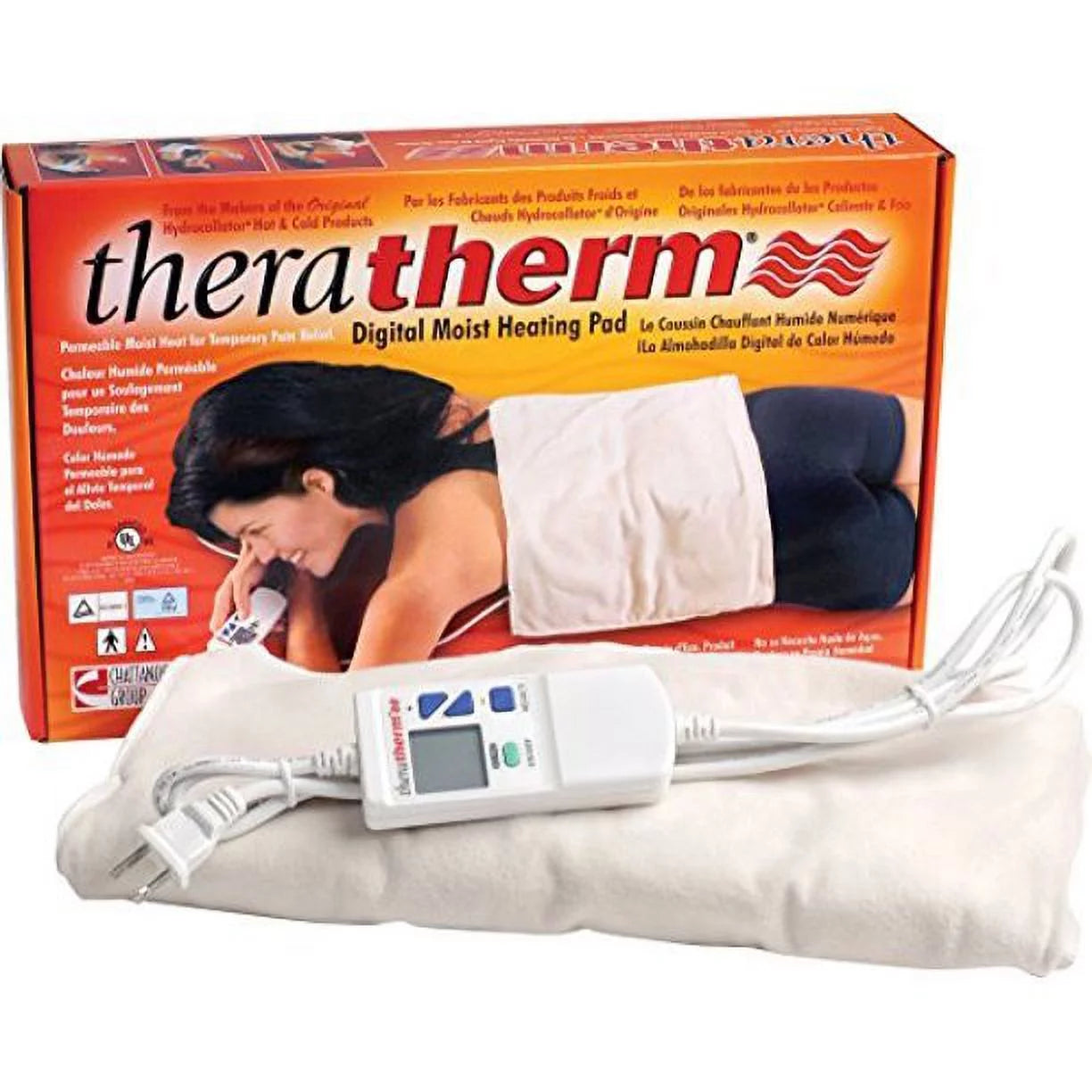 Theratherm Digital Moist Heating Pad by Chattanooga Large 14x27