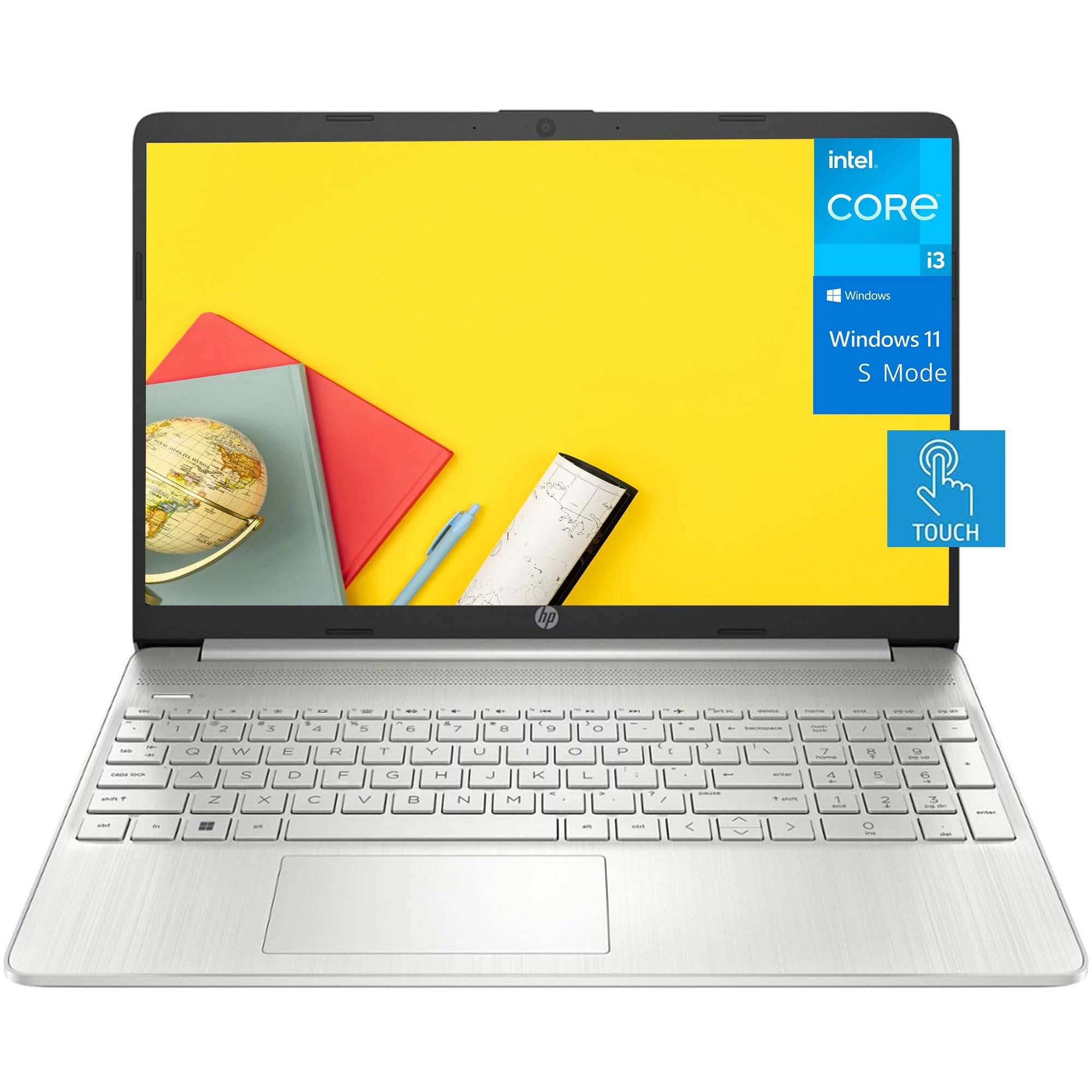 HP 15 15.6 HD Touchscreen Business Laptop Computer, Intel Core i3-1115G4, 16GB RAM, 256GB PCIe SSD, Numeric Pad, Bluetooth 5, Wi-Fi, HDMI, Win 11 S, w/Office Accessories