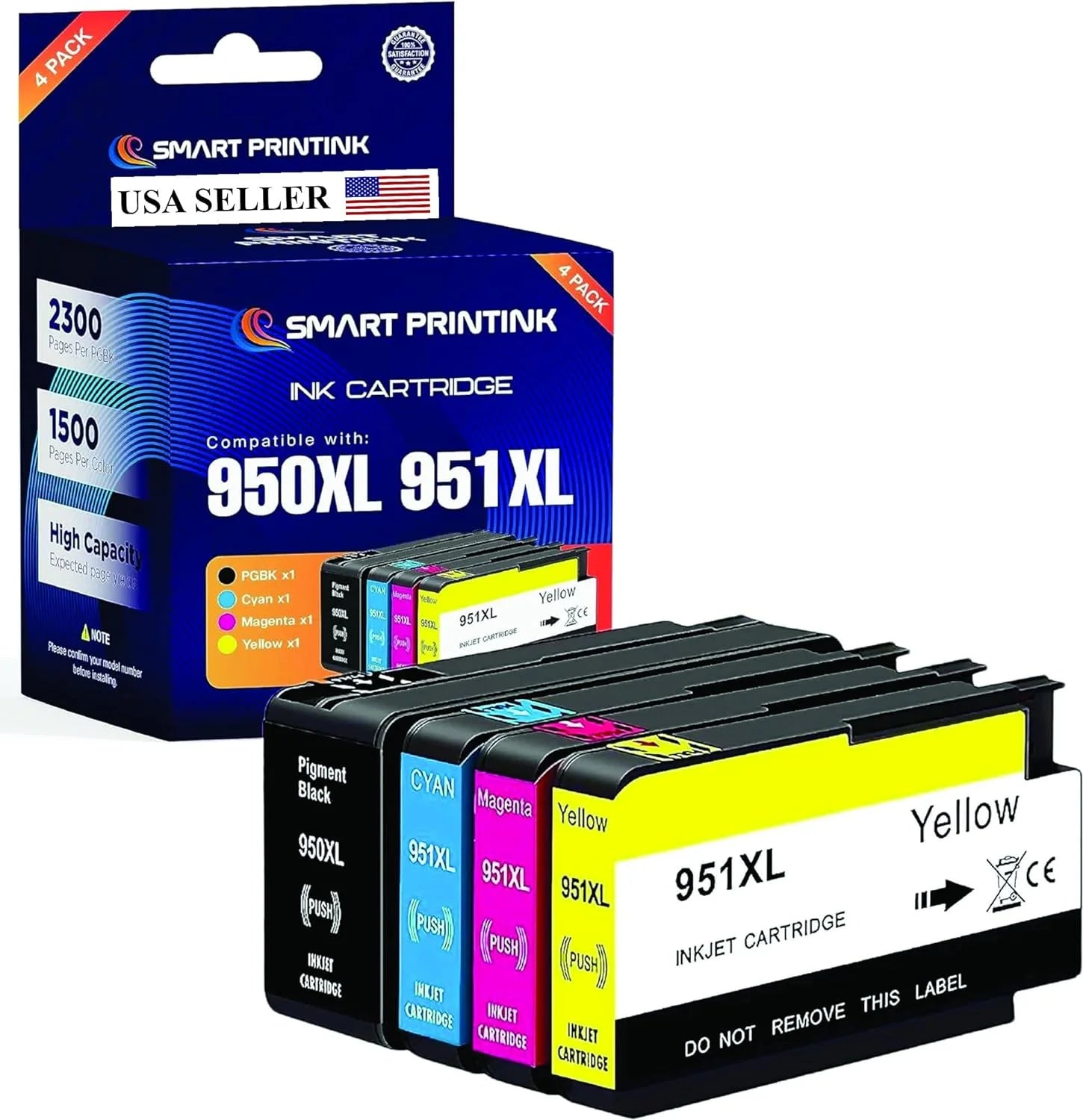 Smart Printink 950XL 951XL Compatible for HP 950 XL 951 XL Ink Cartridge Replacement for HP OfficeJet Pro 8600 8610